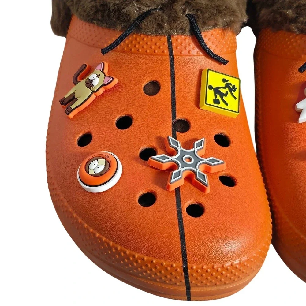 Crocs‎ South Park Kenny Classic Lined Clogs Men's Size 11 Orange 211499-90H NWT
